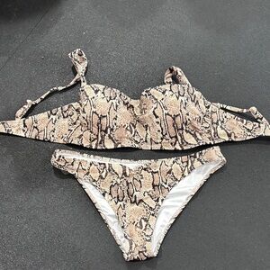 Shade & Shore Snake Print Bikini